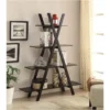 Convenience Concepts Oxford "A" Frame Bookshelf In Black Wood Finish
