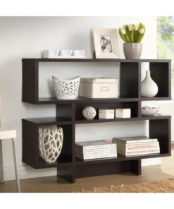 Baxton Studio Cassidy 4, Level Dark Brown Modern Bookshelf -Palace-shop 018199d90a0d60ef 1232 w800 h800 b0 p0