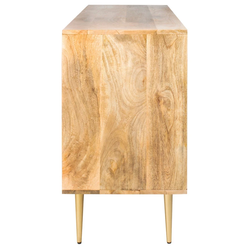 Safavieh Titan Inlayed Cement Sideboard, Natural/Brass 3 Safavieh Titan Inlayed Cement Sideboard, Natural/Brass - Image 3