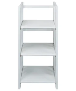 Casual Home 3-Shelf Folding Bookcase 14" Wide, White -Palace-shop 02814a3e08f90ba2 7861 w800 h800 b1 p0