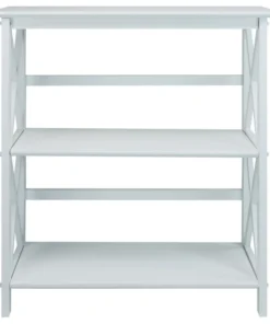 Casual Home Montego 3-Shelf Bookcase, White