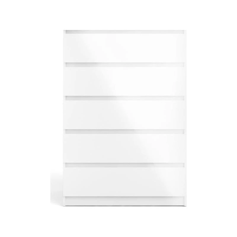 Tvilum 5 Drawer Chest White High Gloss 1 Tvilum 5 Drawer Chest White High Gloss