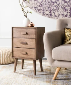 Safavieh Pomona 3-Drawer Chest, Desert Brown -Palace-shop 0771e3890a3c05b1 1079 w800 h800 b0 p0