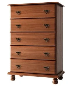 Palace Imports 100% Solid Wood Kyle 5-Drawer Chest, Mocha