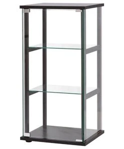 Coaster Home Furnishings Coaster 3 Shelf Glass Curio Cabinet In Black