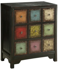 Coast To Coast Imports, LLC 3-Drawer Chest, Conde Weathered Multicolor