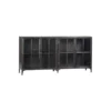 Terra Nova Designs York Black Metal Sideboard Cabinet
