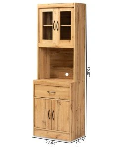 Wholesale Interiors Laurana Modern Oak Brown Finished Wood Kitchen Cabinet And Hutch -Palace-shop 0901c8f50225a736 9804 w800 h800 b1 p0