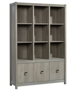 Sauder Cannery Bridge Engineered Wood 9-Cubby Bookcase In Mystic Oak