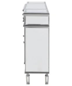 Elegant Furniture & Lighting Silver / Clear 60in. Wide 4 Door Chest From The Danville Collection -Palace-shop 0a71885c0f46899f 7608 w800 h800 b1 p0