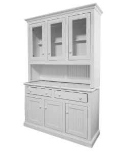 Eagle Furniture, 54" Coastal Dining Buffet, White, With Hutch