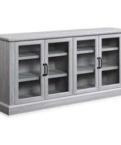 Belleze 70" Rustic Wood Sideboard Stand 4 Doors Buffet Cabinet, Stone Gray -Palace-shop 0c7133fc0019f9d1 6103 w800 h800 b1 p0