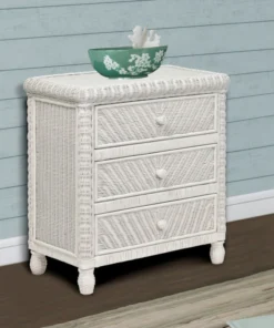 Sea Winds Trading Santa Cruz 3-Drawer Chest With Glass Top, White 9 Sea Winds Trading Santa Cruz 3-Drawer Chest With Glass Top, White -Palace-shop 0c8197c8004fad39 8647 w800 h800 b0 p0