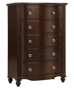 Domain Industries Inc. Lexicon Meghan 36" 5 Dovetail Drawers Traditional Wood Chest In Espresso