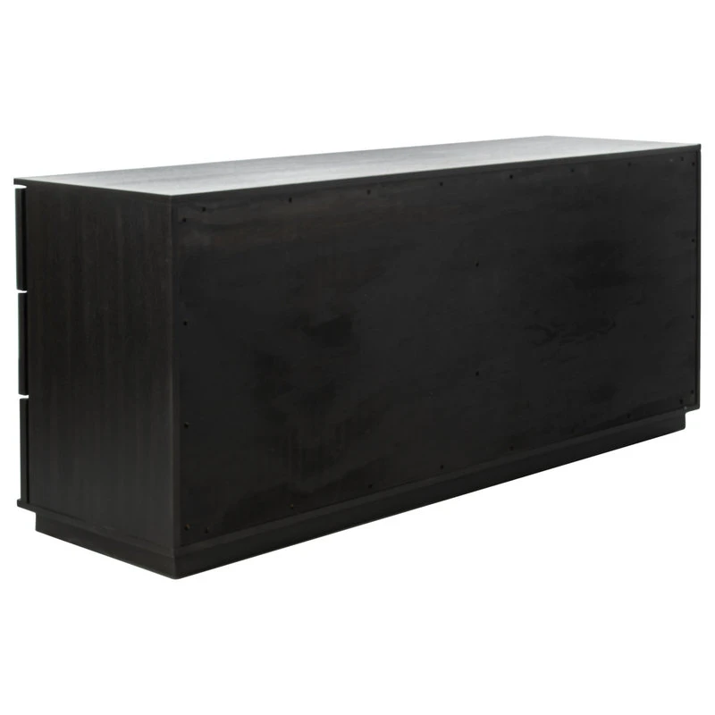 Safavieh Patty 6 Drawer Dresser, Black 4 Safavieh Patty 6 Drawer Dresser, Black - Image 4