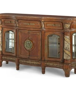 Michael Amini Villa Valencia Sideboard, Classic Chestnut