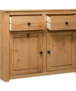 Vida XL International B.V. VidaXL Solid Wood Pine Sideboard Panama Range Storage Cabinet Chest Furniture -Palace-shop 108102a2009b708d 7879 w800 h800 b1 p0