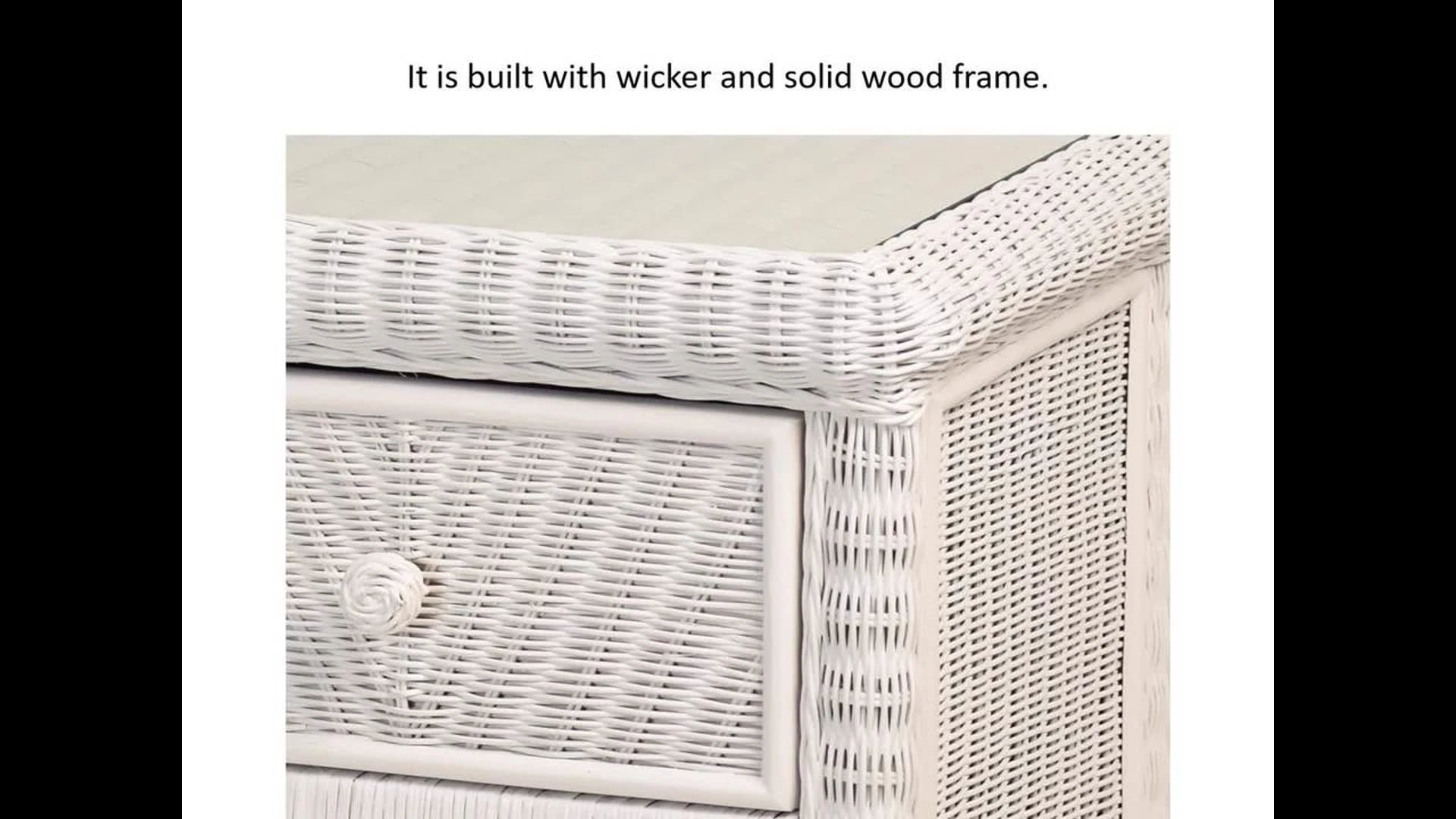 Sea Winds Trading Santa Cruz 3-Drawer Chest With Glass Top, White 2 Sea Winds Trading Santa Cruz 3-Drawer Chest With Glass Top, White - Image 2