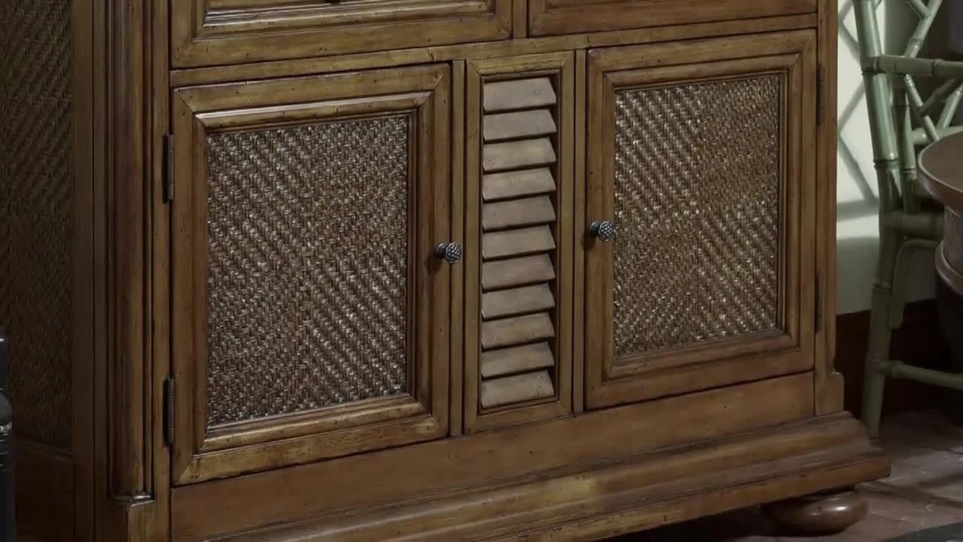 Tommy Bahama Home Mariana Display Cabinet 2 Tommy Bahama Home Mariana Display Cabinet - Image 2