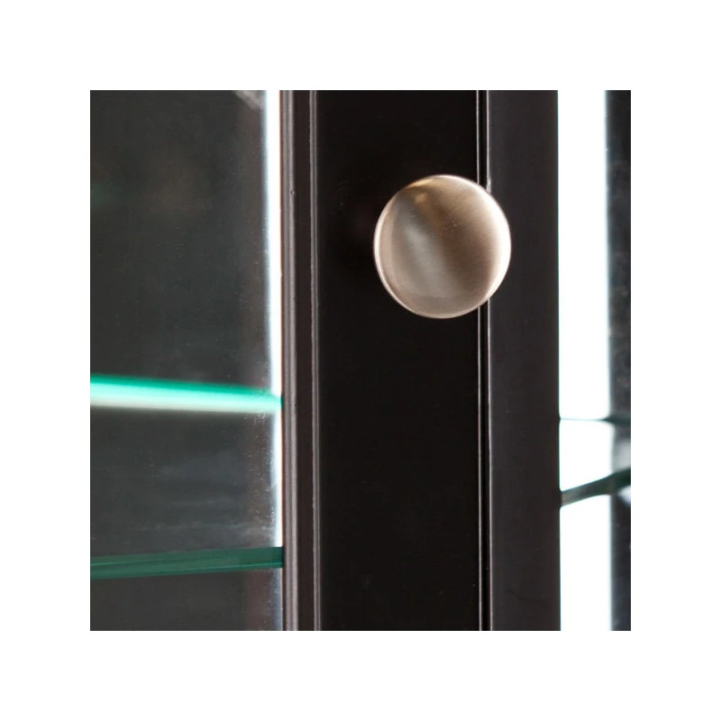 SEI Furniture Essex Corner Curio In Black 4 SEI Furniture Essex Corner Curio In Black - Image 4