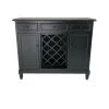Wayborn Home Furnishing Inc Wine Rack Sideboard, Aged Black