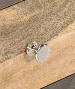 Vida XL International B.V. VidaXL Solid Wood Mango Side Cabinet Gray 29.5" Home Stand Sideboard Organizer -Palace-shop 14218149009b709f 8764 w800 h800 b0 p0