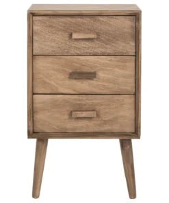 Safavieh Pomona 3-Drawer Chest, Desert Brown