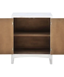 Coast To Coast Imports, LLC Tropics White Wash 2 Door Cabinet -Palace-shop 192116ca0e9e2af2 6477 w800 h800 b1 p0