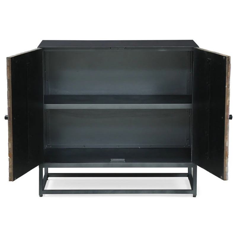 GDFStudio Tijeras Wood Cabinet 4 GDFStudio Tijeras Wood Cabinet - Image 4