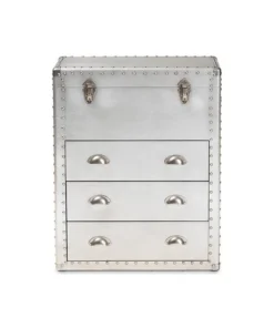 Baxton Studio Serge French Industrial Silver Metal 3-Drawer Accent Storage Chest -Palace-shop 1af13c3a0dcaac50 7203 w800 h800 b1 p0