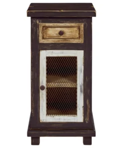 Progressive Furniture Stella Small Chairside Cabinet, Dark Chocolate Caramel -Palace-shop 1dc153840e8ccbad 6100 w800 h800 b1 p0