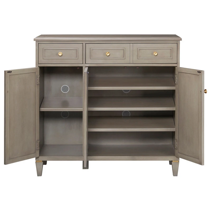 Jennifer Taylor Home Dauphin Handpainted Entryway Storage Cabinet, Gray Cashmere 7 Jennifer Taylor Home Dauphin Handpainted Entryway Storage Cabinet, Gray Cashmere - Image 7