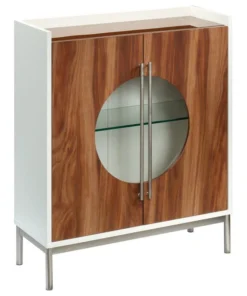 Sauder Vista Key Coastal Inspired Wood Accent Chest In Pearl Oak