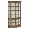 Hooker Furniture Montebello Sliding Door Display Cabinet, Carob Brown