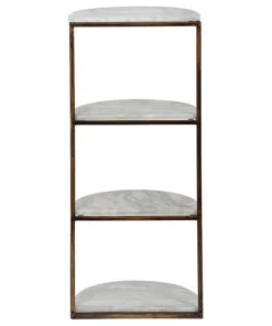 GDFStudio Greycliff Modern Glam Handcrafted Marble Half Round Etagere Bookcase -Palace-shop 20816be600385ec3 8966 w800 h800 b1 p0