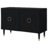 Inspired Home Nohea Sideboard, 2 Doors, Black