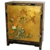 Oriental Furniture Gold Leaf Lacquer Cabinet