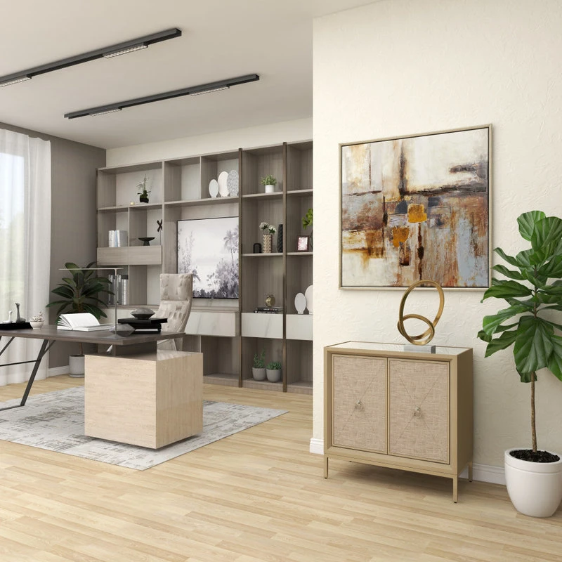 Brimfield & May Glam Beige Wood Cabinet 39851 9 Brimfield & May Glam Beige Wood Cabinet 39851 - Image 9