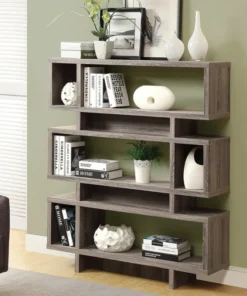 Monarch Contemporary Modern Laminate Bookshelf With Brown Finish I 3251 -Palace-shop 22611850026ad56e 2597 w800 h800 b0 p0