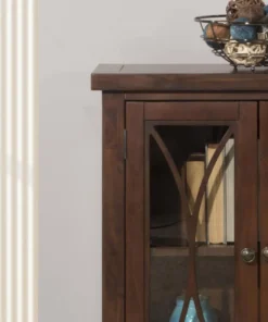 Hillsdale Furniture Bayside 2-Door Cabinet, Rustic Mahogany -Palace-shop 2991b62d0dcafc86 2184 w800 h800 b0 p0