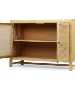 GDFStudio Viola Boho Handcrafted 2 Door Mango Wood Cabinet With Wicker Caning -Palace-shop 2cf1420a037d82c1 0199 w800 h800 b1 p0