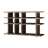 Benzara, Woodland Imprts, The Urban Port Embellishing Wooden Open Bookcase, Brown
