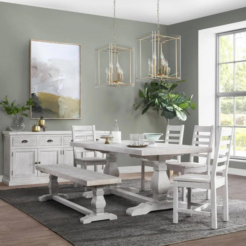 Kosas Home Quincy 4-Drawer 4-Door Solid Pine Wood Sideboard In Nordic Ivory 9 Kosas Home Quincy 4-Drawer 4-Door Solid Pine Wood Sideboard In Nordic Ivory - Image 9