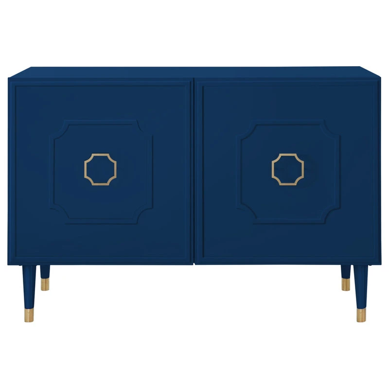 Inspired Home Nohea Sideboard, 2 Doors, Navy 3 Inspired Home Nohea Sideboard, 2 Doors, Navy - Image 3