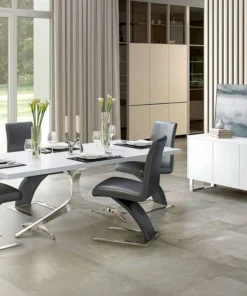 Zuri Furniture 70.6" Modern Neve Buffet White Lacquer Polished Stainless Steel Legs -Palace-shop 3191ec970e332f3b 8169 w800 h800 b0 p0