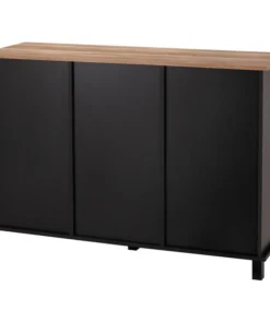 Glitzhome 47.20" Modern Industrial Black Large Sideboard With Natural Top -Palace-shop 3441d6fc0dd3bba8 0926 w800 h800 b1 p0