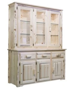 Montana Woodworks Montana Collection China Hutch, Clear Lacquer Finish