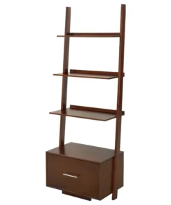 Convenience Concepts American Heritage Bookshelf Ladder In Espresso Wood Finish