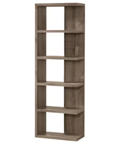 Coaster Home Furnishings Coaster Weathered Gray Semi-Backless Bookcase