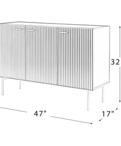 Karat Home 47"W Sideboard, White -Palace-shop 3cb1c00a02f70177 2052 w800 h800 b1 p0